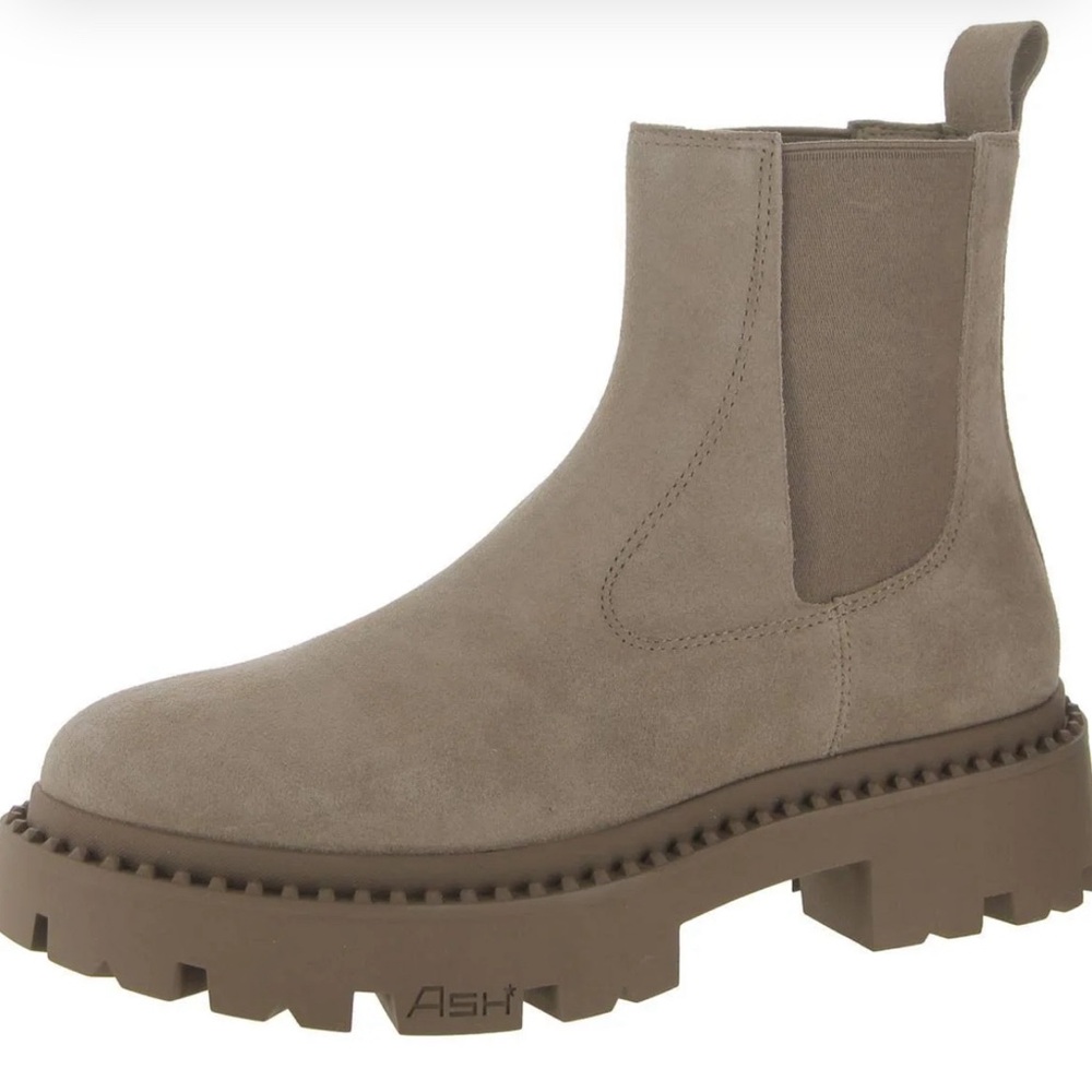 ASH Genesis Womens Leather Lug Sole Chelsea Boots Sequoia Tan. EU39=US8/EU40=US9 - Picture 5 of 15